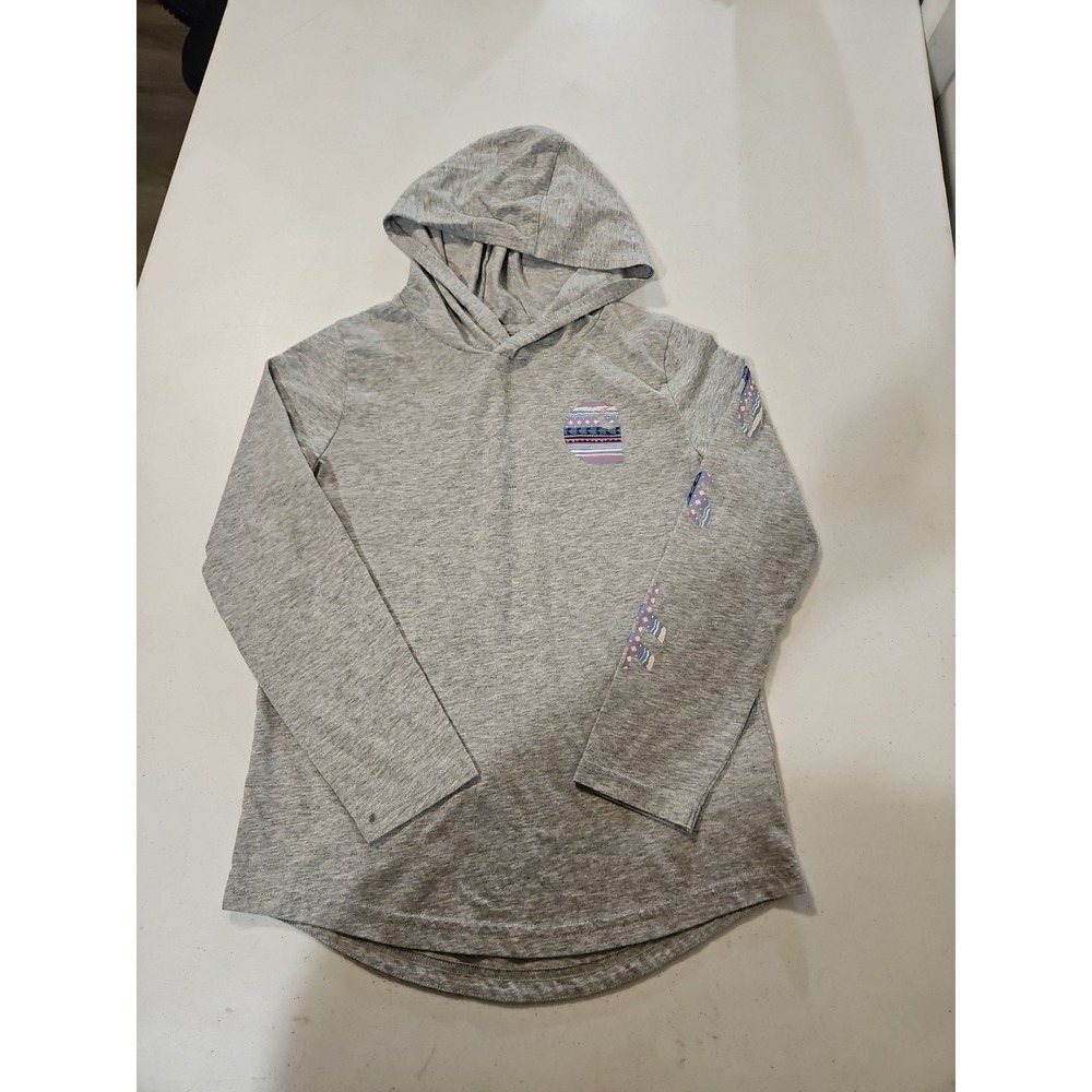 Carhartt Aztec Logo Hooded Long Sleeve Shirt Girls Size 10 M Ex. Condition(A1291